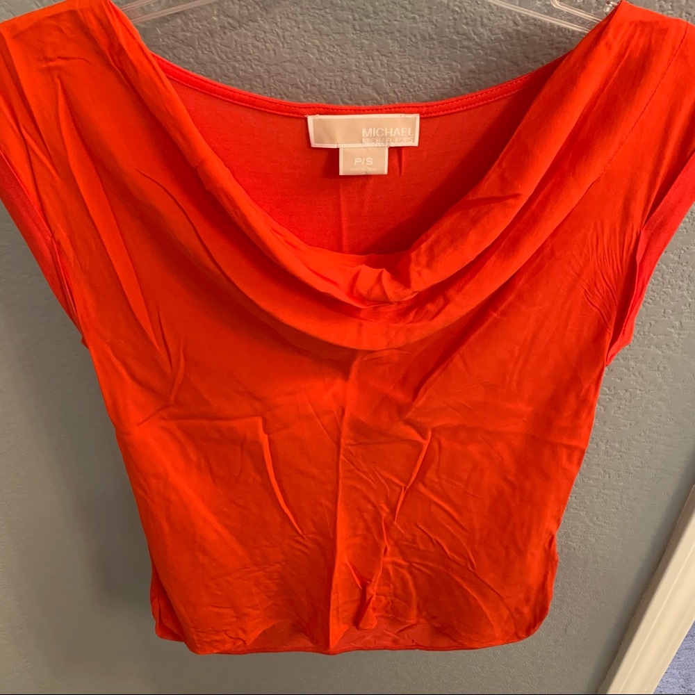 Michael Kors Orange-red top size SP